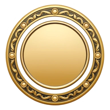 circular achievement style badge border for brand loyalist featuring blank space in the middle sticker