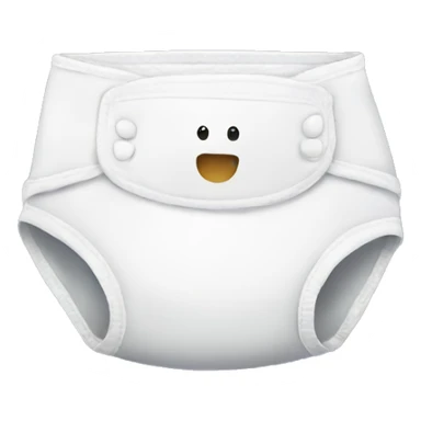 white diaper sticker