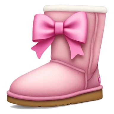 Uggs with a pink bow sticker