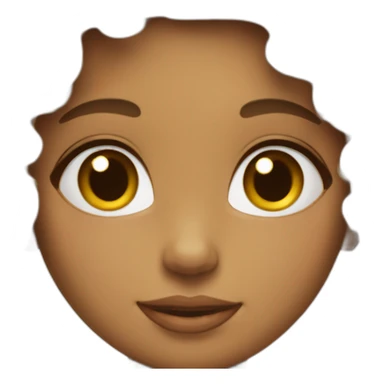 A girl with curly hair and has a buety spot on her cheek sticker