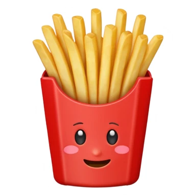 French frize emoji NO FACE red case front  sticker