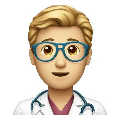 Doctors with injection sticker