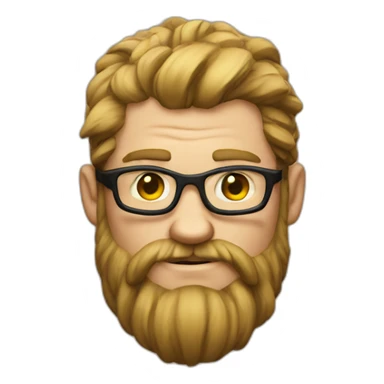 nerdy viking sticker