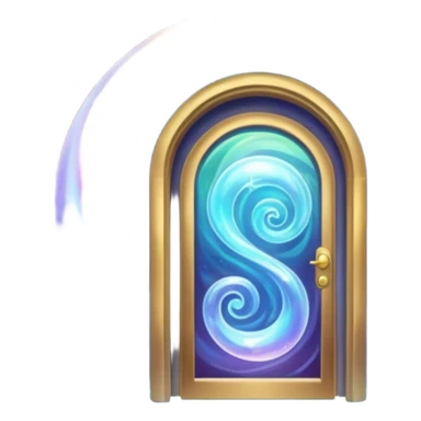 magical door portal sticker