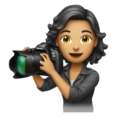 woman photographer sticker