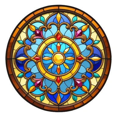 Stained glass window sticker