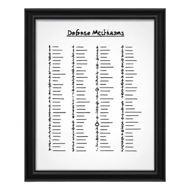 Identifikation Abwehrmechanismus nach Freud sticker