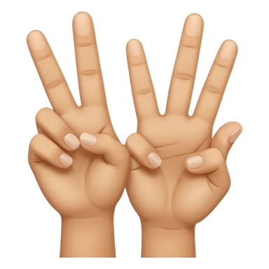 fingers crossed sticker