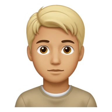 Chico joven latino, piel morena, pelo rubio sticker