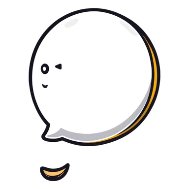 chat bubble with a brush inside sticker