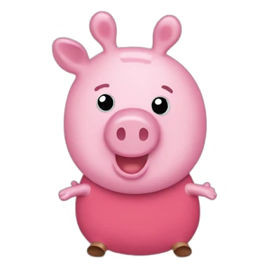 Tiny peppa pig sticker