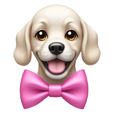 Winner dog with pink bow sticker