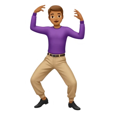 naked man tnaked man dancing sticker