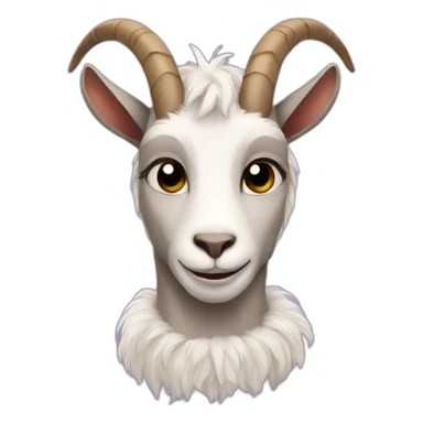 A goat in cat costume sticker