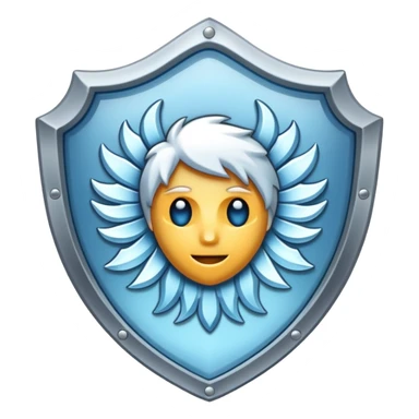 frosted shield sticker