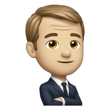 Macron déguisé en pikacgu sticker