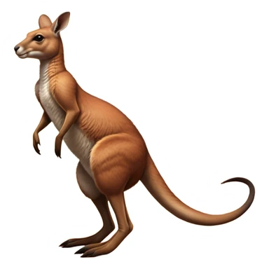 Full-body Australian Kangaroo – Cinematic-realistic Australian kangaroo, jumping with powerful hind legs and a muscular tail for balance. Its reddish-brown fur glows under the golden sunlight, ears perked and eyes alert.  sticker
