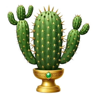 golf trophy shaped like cactus sticker
