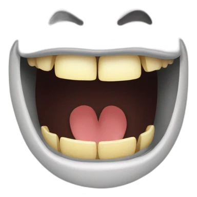 big mouth sticker