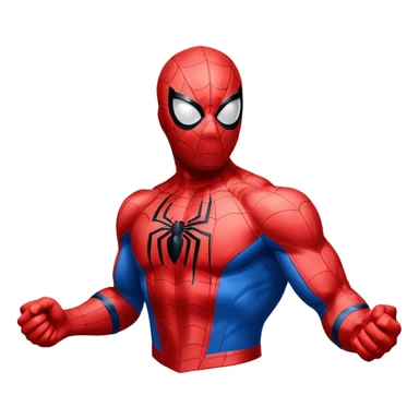 Spider-Man superhero in classic red and blue costume sticker