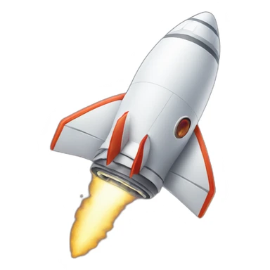 upside down rocketship sticker