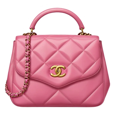 chanel heart pink color bag sticker