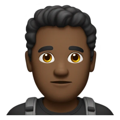 hombre gordito oscuro sticker