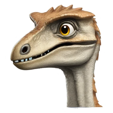 Velociraptor whit artificial intelligence  sticker
