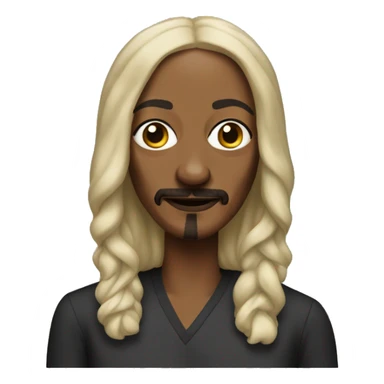 snoop dog as a white woman sticker