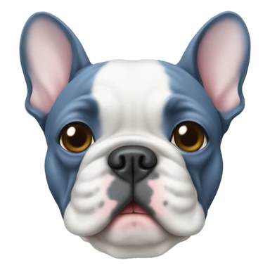 Blue French bulldog sticker