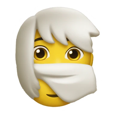 Emoji amarelo fofinho fazendo skincare  sticker