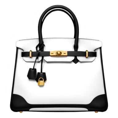 black and white kelly hermes bag sticker
