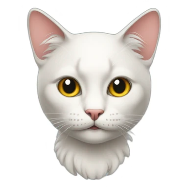 Eccentric cat sticker