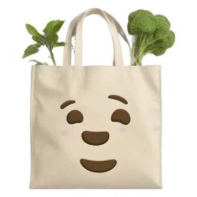 Eco bag beige  sticker
