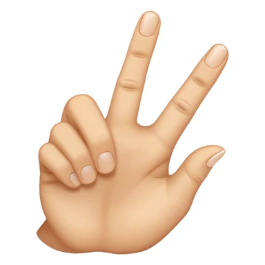 hooked finger sticker