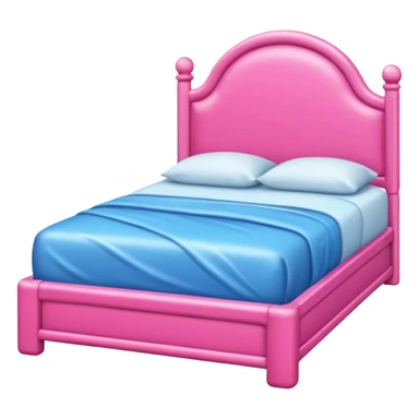 Pink bed sodden frame  sticker