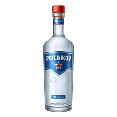 bouteille de vodka poliakov sticker