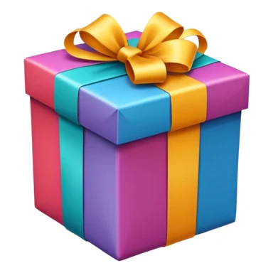 gift box with ribbon sticker