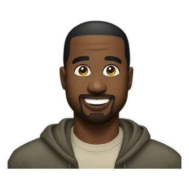 Kanye west smiling  sticker