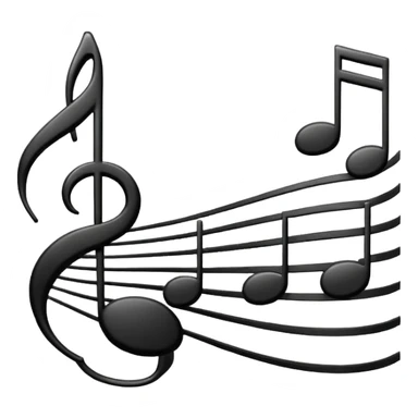 musical notes sticker