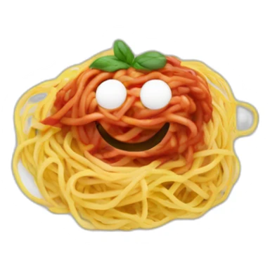 Spaghetti with Blender sticker