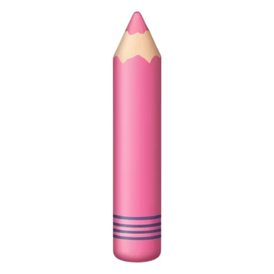 pink crayon sticker