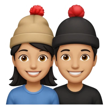 a framed photo of 2 friends in a theme park sticker