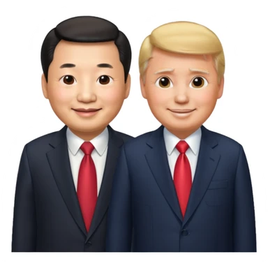Xi Jinping & Donald Trump sticker