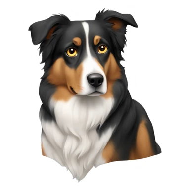 Uncertain dog American shepherd sticker