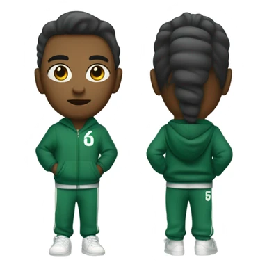 squid game character player number 456  sticker