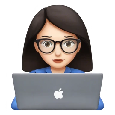 cacausian women programmer with laptop sticker