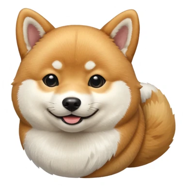 shiba inu side view smiling  sticker