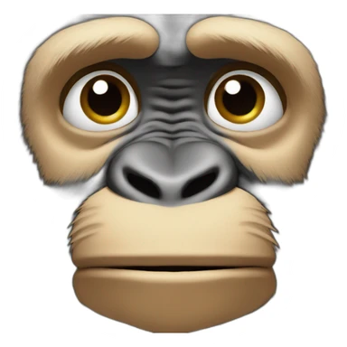 Lindo chimpance sticker