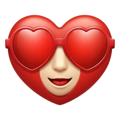 Heart wearing shades sticker